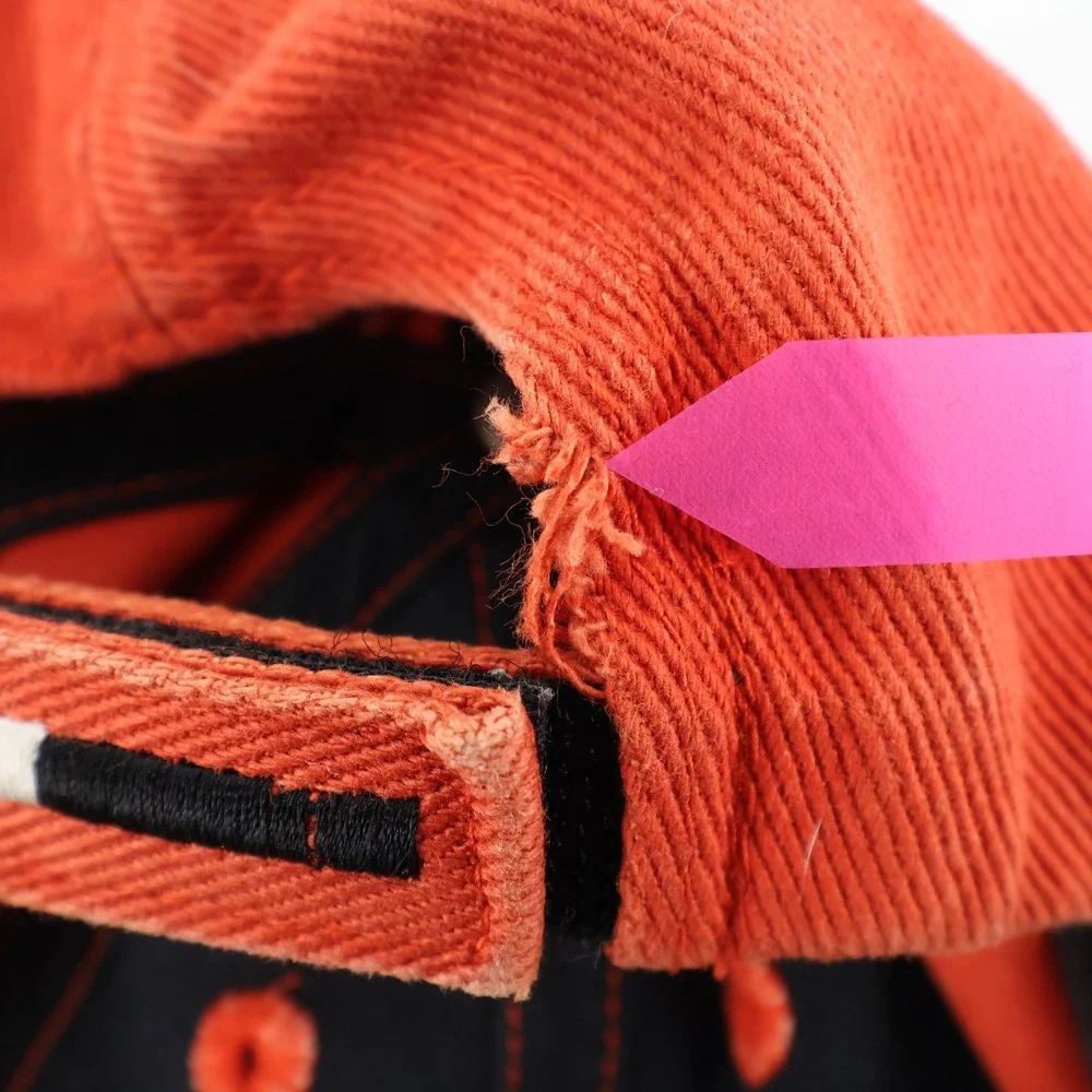Vintage Nike Orange Swoosh Baseball Cap One Size‎ Cotton Adjustable Strap